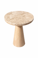 Travertine Marble Side Table
