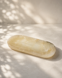 White Onyx Flat Tray